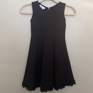 Simple Black Dress with Lace trim